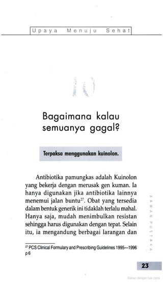 Bijak Memanfaatkan Antibiotik