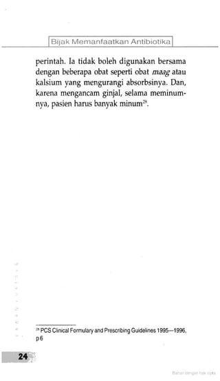 Bijak Memanfaatkan Antibiotik