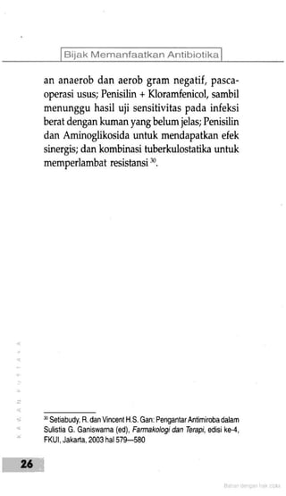 Bijak Memanfaatkan Antibiotik