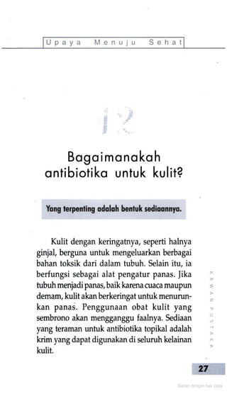 Bijak Memanfaatkan Antibiotik