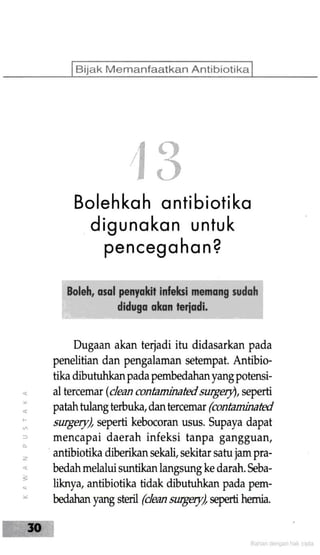 Bijak Memanfaatkan Antibiotik
