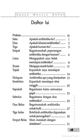 Bijak Memanfaatkan Antibiotik