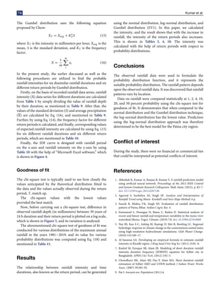 Rainfall intensity duration frequency curve statistical analysis and ...