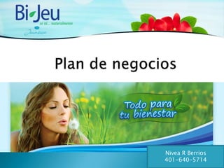Plan de negocios Nivea R Berrios 401-640-5714 