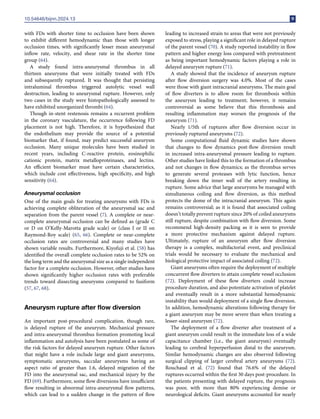 Endovascular complications: Antiplatelet management for flow diversion ...