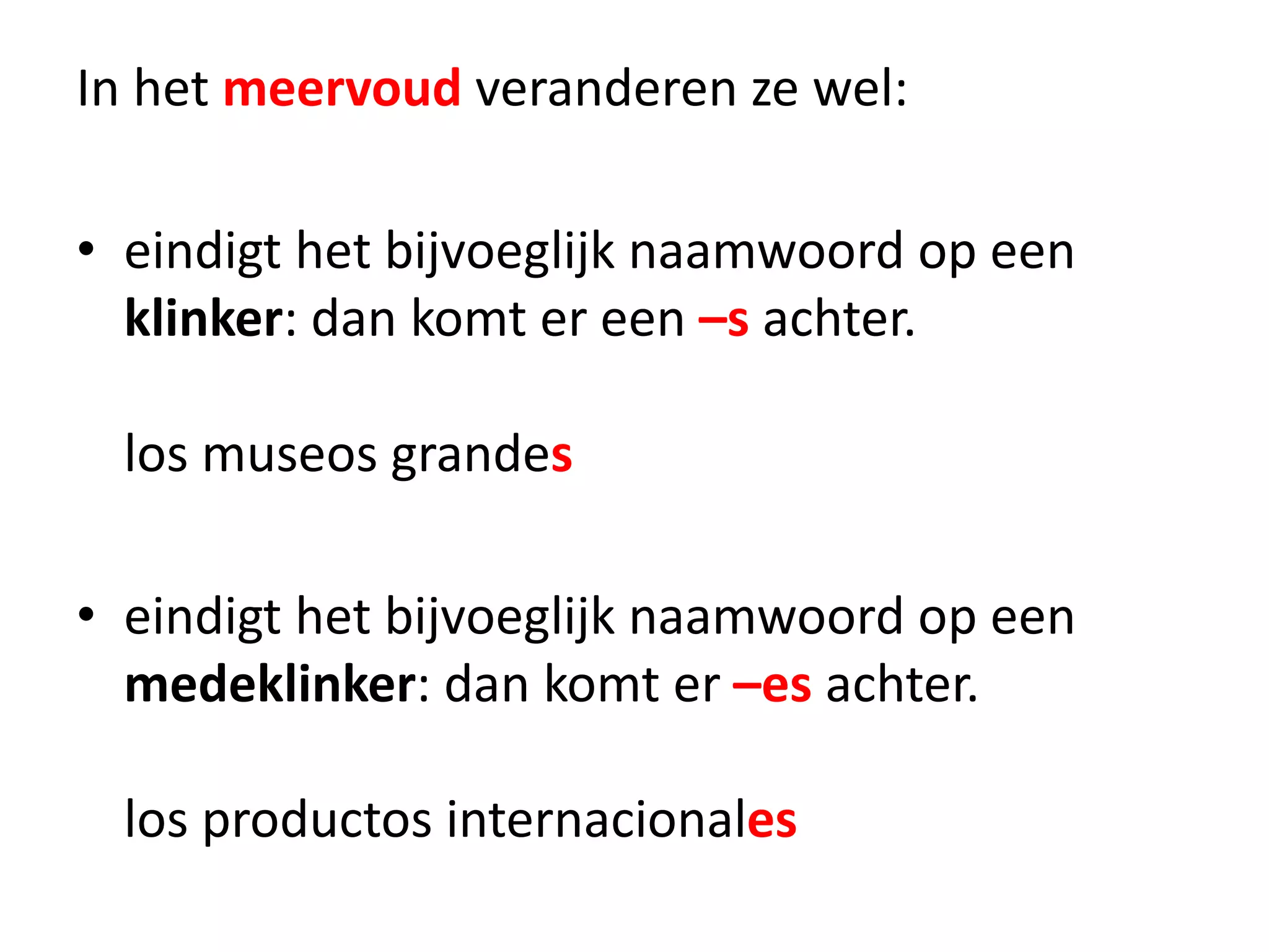 Bijvoeglijke naamwoorden uitleg | PPTX