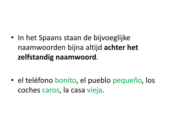 Bijvoeglijke naamwoorden uitleg | PPTX