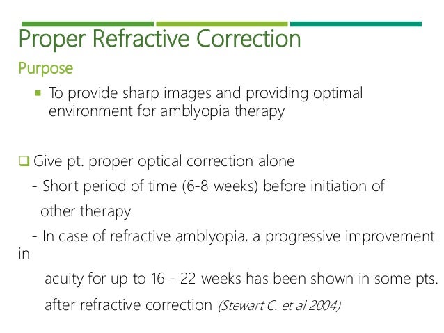 is refractive amblyopia a disability