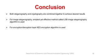 Dual Layer Security Of Data Using LSB Image Steganography And AES ...