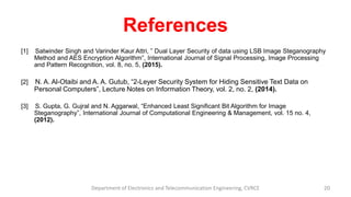 Dual Layer Security Of Data Using LSB Image Steganography And AES ...
