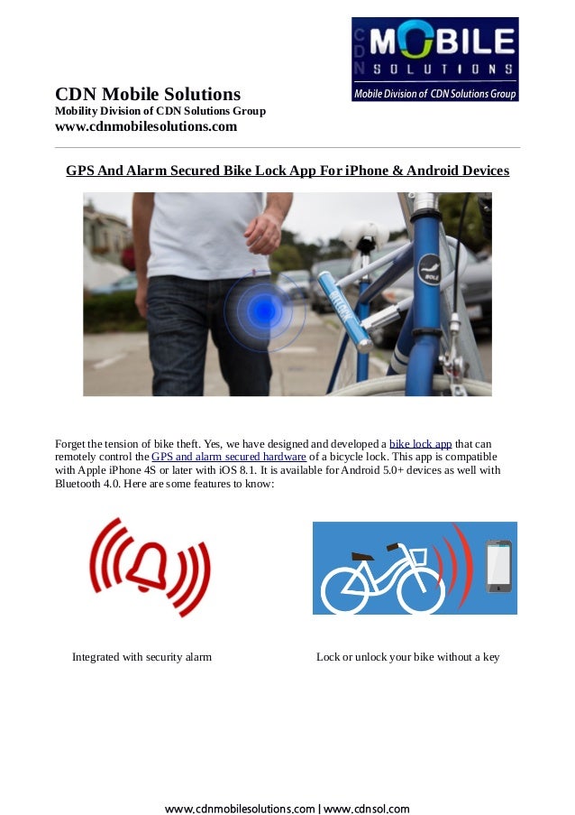 android bike lock