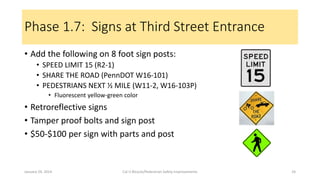 Cal U Bicycle and Pedestrian Safety Improvements | PDF
