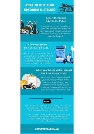 Geta bike history check UK | CarDotCheck. | PDF