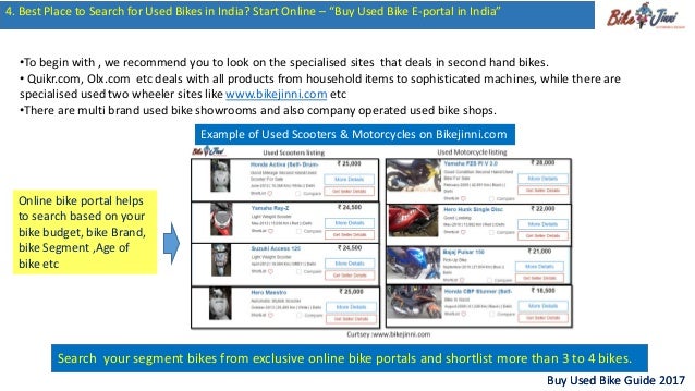 buy second hand two wheeler online