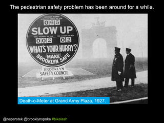The pedestrian safety problem has been around for a while.

Death-o-Meter at Grand Army Plaza, 1927.

@naparstek @brooklyn...