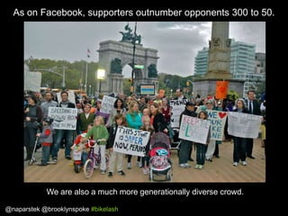 As on Facebook, supporters outnumber opponents 300 to 50.

We are also a much more generationally diverse crowd.
@naparste...