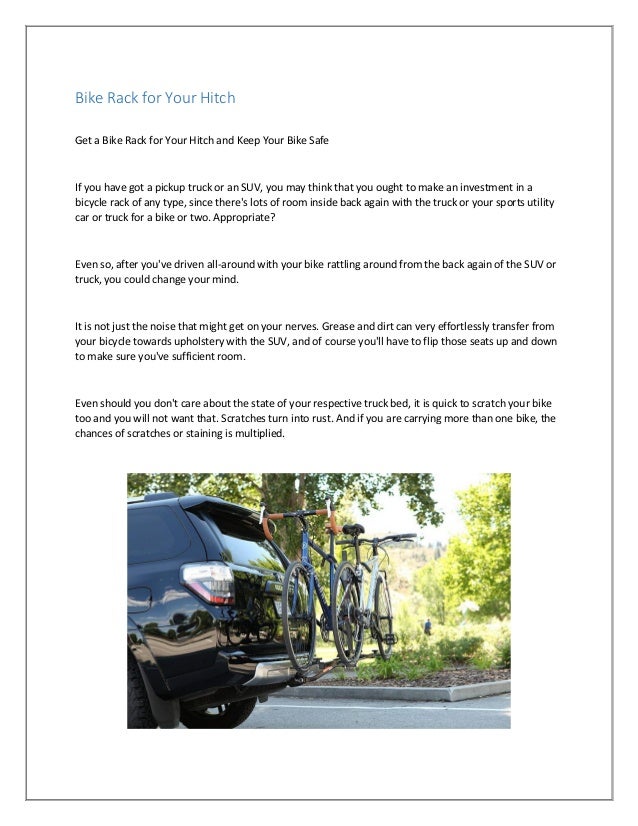 bike rack scratches car