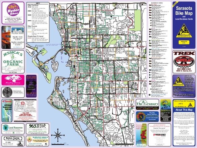 A Map of Great Bike Trails in Sarasota - A Map Of Great Bike Trails In Sarasota Florida 1 638