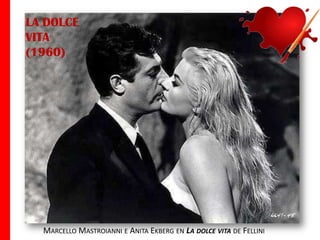 LA DOLCE
VITA
(1960)

MARCELLO MASTROIANNI E ANITA EKBERG EN LA DOLCE VITA DE FELLINI

 