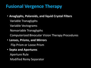Variable Vectograms Vision Training/ Vision Therapy (Active/ Passive Vision Therapy ...