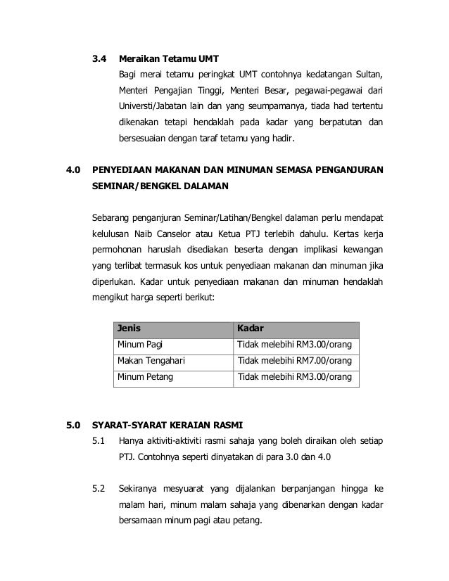 Bil 1 tahun 2010 garis panduan penetapan kadar keraian 