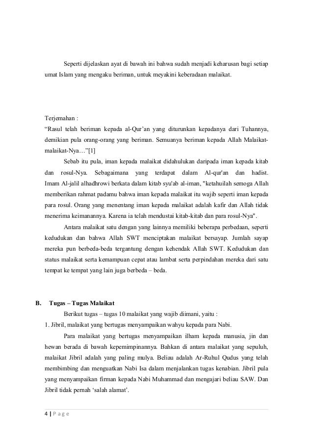 Makalah Tentang Malaikat Selalu Bersamaku Belajar