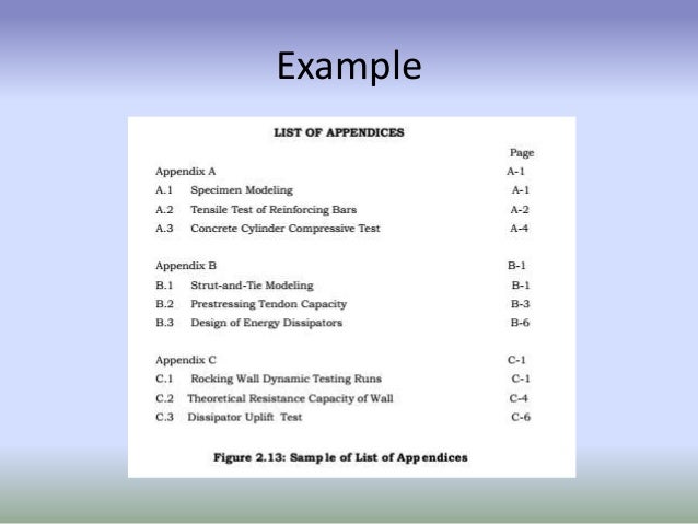 Show an example of a report writing