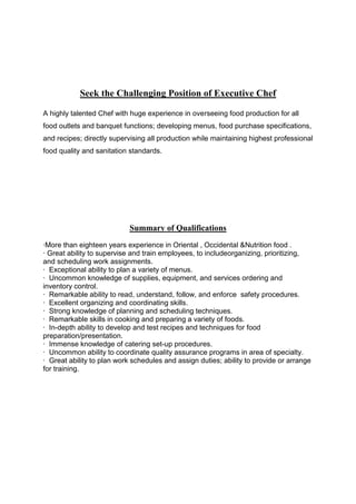 Languages                  English & Arabic  & Russian Professional Training <br />Van Gough Institute of Hotel Management & Catering        Beirut Lebanon 1991<br />Under went various training courses in South Africa under