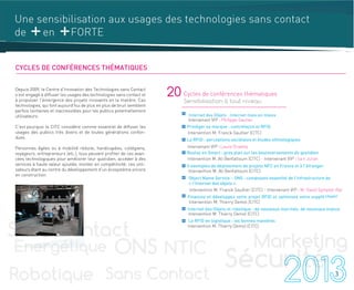 3
Cycles de conférences thématiques
 