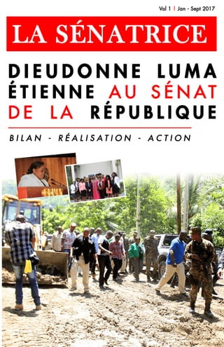 Bilan de la Sénatrice Dieudonne Luma Etienne  | Janvier à Septembre 2017