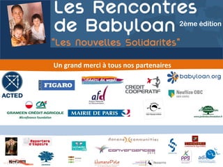   Un grand merci à tous nos partenaires   