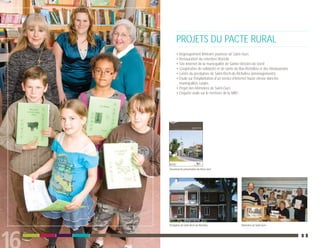 PROJETS DU PACTE RURAL
      • Regroupement littéraire jeunesse de Saint-Ours
      • Restauration du cimetière Würtele
      • Site Internet de la municipalité de Sainte-Victoire-de-Sorel
      • Coopérative de solidarité et de santé du Bas-Richelieu et des Maskoutains
      • Loisirs du presbytère de Saint-Roch-de-Richelieu (aménagements)
      • Étude sur l’implantation d’un service d’Internet haute vitesse dans les
        municipalités rurales
      • Projet des Mémoires de Saint-Ours
      • Enquête orale sur le territoire de la MRC




Document de présentation du Pacte rural




Presbytère de Saint-Roch-de-Richelieu            Mémoires de Saint-Ours
 