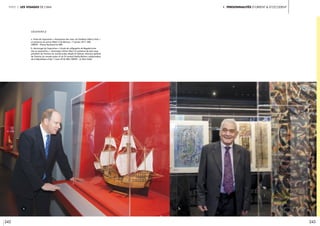 242 243
I. Personnalités d’Orient & d’Occidentpartie 3 Les visages de l’IMA
légendes //
a. Visite de l’exposition « Aventuriers des mers, de Sindbad à Marco Polo »
en présence du prince Albert II de Monaco. 17 janvier 2017, IMA.
Crédit : Thierry Rambaud © IMA
b. Vernissage de l’exposition « L’école de calligraphie de Bagdad entre
hier et aujourd’hui ». Hommage à Ghani Alani. En présence de Jack Lang,
président de l’Institut du monde arabe, Mojeb Al-Zahrani, directeur général
de l’Institut du monde arabe, et du Dr Ismieal Shafiq Muhsin, ambassadeur
de la République d’Irak. 7 mars 2018, IMA. CRÉDIT : © Alice Sidoli
a b
 