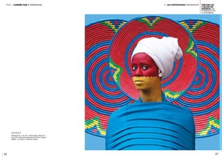 i. les expositions événements
légende //
Inauguration de l’exposition « Jardins d’Orient, de
l’Alhambra au Taj Mahal ». Les salles d’expositions.
IMA, Paris. CRÉDIT : Thierry Rambaud © IMA
27
Trésors de
l’islam en
Afrique, de
Tombouctou
à Zanzibar
26
partie 1 lumière sur le patrimoinepartie 1 lumière sur le patrimoine
légende //
Aida Muluneh « City Life » Johannesburg, Afrique du
Sud, 2016. Tirage photographique David Krut Projects.
CRÉDIT : © Courtesy / David Krut Project
 