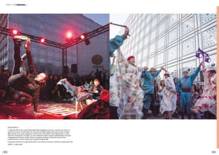 302 303
partie 4 et demain…
légende //
Avant première pour la presse le 28 septembre 2017 à 20h, IMA 30 ans pour
la réouverture des 240 moucharabiehs en lumière et en musique 2017, IMA.
CRÉDIT : Thierry Rambaud © IMA
légendes //
a. Spectacle. Fête de la musique 2018. Battle IMA (breakdance, hip-hop…). Jeudi 21 juin 2018, sur
le parvis, Institut du monde arabe, Paris. Proposé par RStyle, dirigé par François Gautret, le Battle
IMA, incluant, entre autres, Vagabond // Team France, Yeah Yellow // Paris, Melting Force // Saint-
Étienne et Immigrandz // Limoges, est une compétition mêlant musique traditionnelle et rencontre
chorégraphique de danse urbaine. Quatre compagnies de danse hip hop de toute la France
s’affronteront lors de deux étapes pour remporter le Battle IMA.
b. Spectacle. Fête de la musique 2018. Jeudi 21 juin 2018, sur le parvis, Institut du monde arabe, Paris.
CRÉDIT : © Alice Sidoli
ba
 