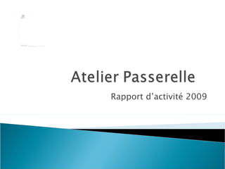Rapport d’activité 2009 