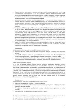 Telecom Italia - Sustainability Report 2013