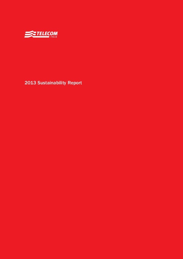 Telecom Italia Sustainability Report 13