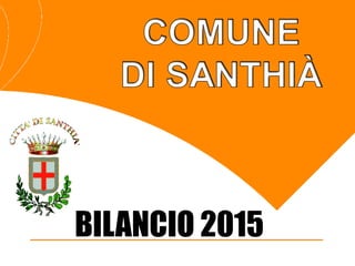 BILANCIO 2015
 