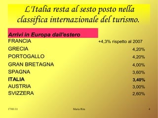 I mezzi usati per andare in vacanza. 