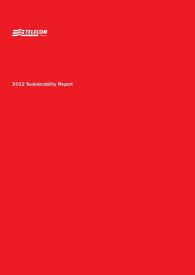 Telecom Italia Sustainability Report 12