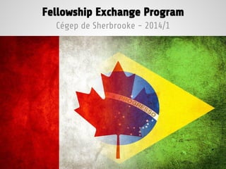 Fellowship Exchange Program
Cégep de Sherbrooke - 2014/1
 