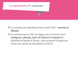 La démarche FT nationale
 