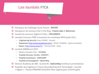 Les lauréats FTCA
 