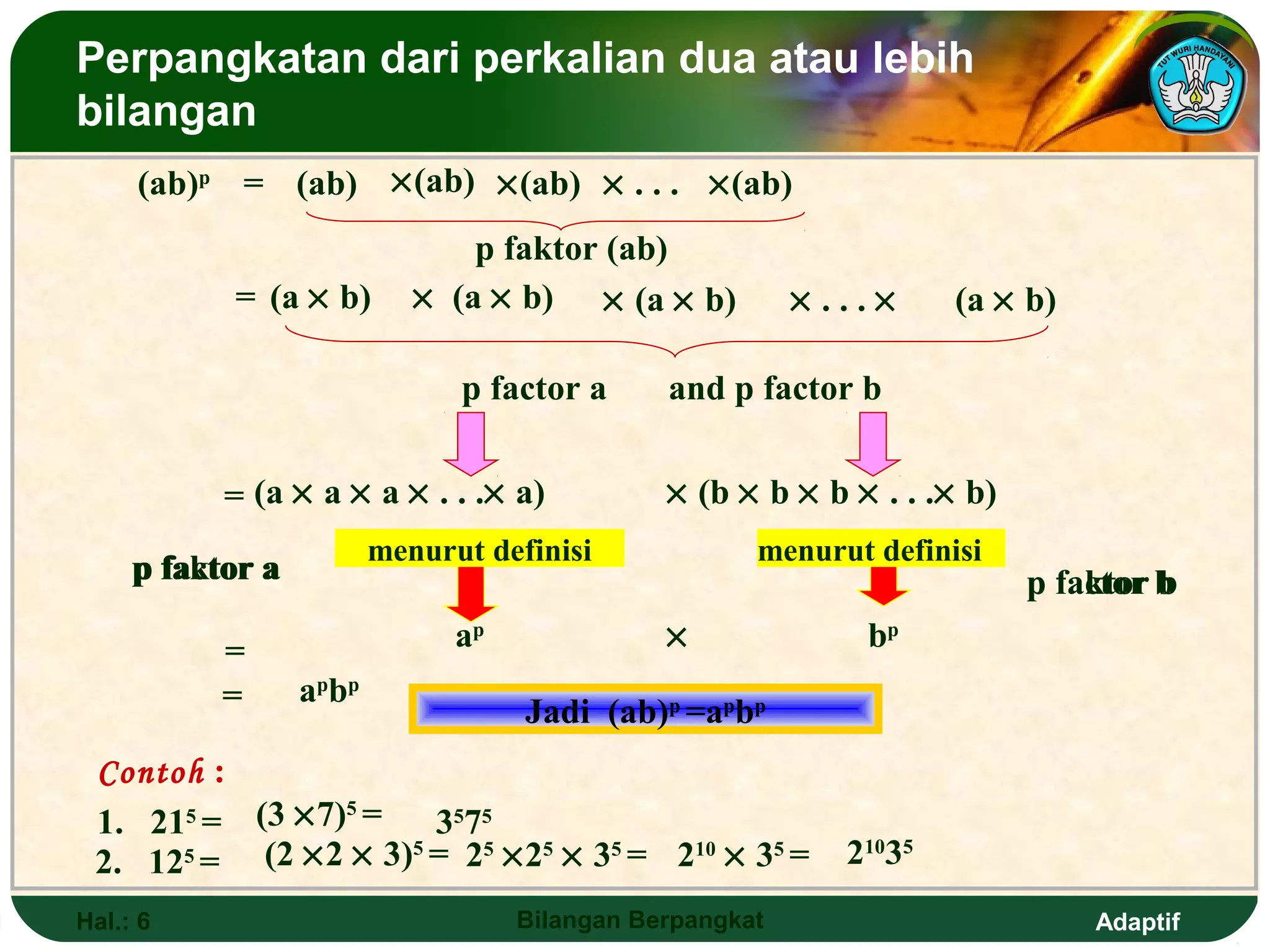 Bilangan berpangkat | PPT