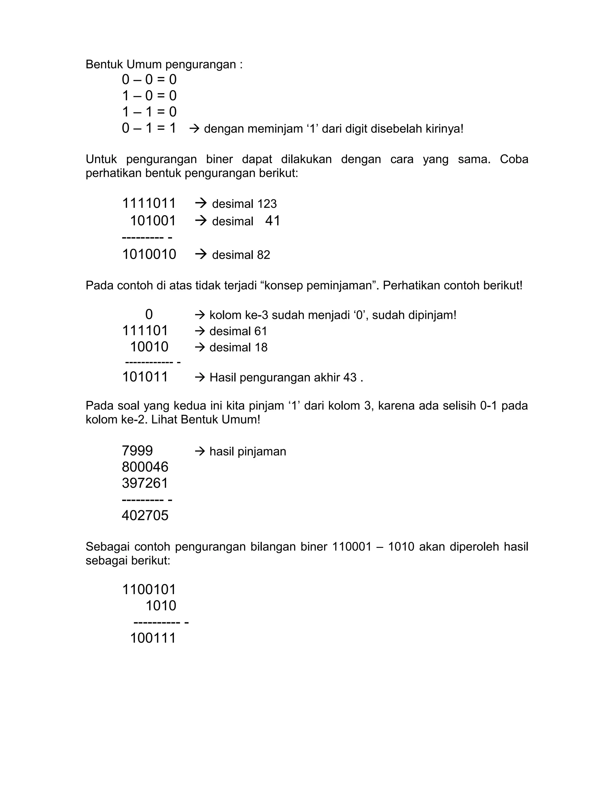 Bilangan biner | DOC