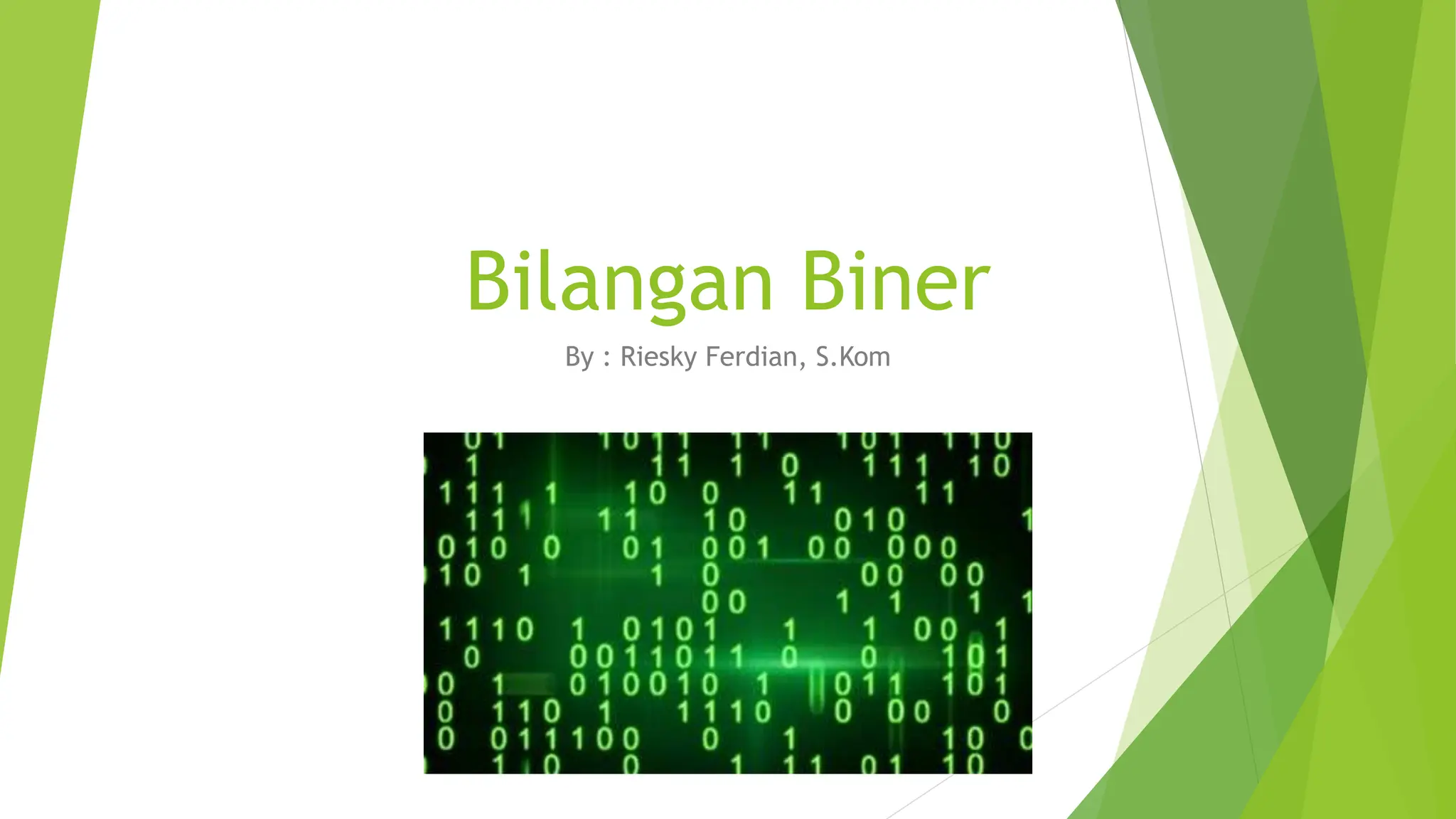 Materi Informatika SMP Pengenalan Bilangan Biner | PPT