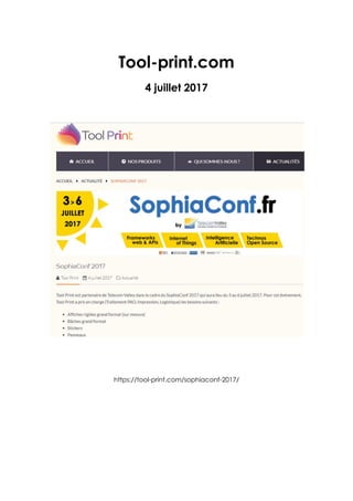 Tool-print.com
4 juillet 2017
https://tool-print.com/sophiaconf-2017/
 