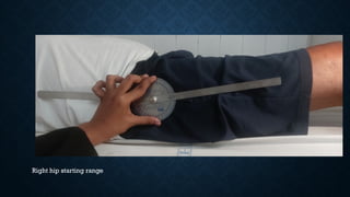 Right hip starting range
 