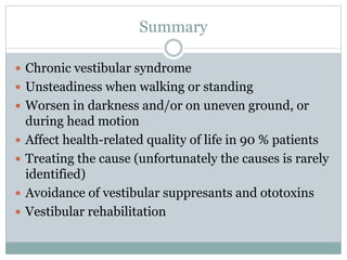 Bilateral Vestibulopathy